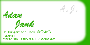 adam jank business card